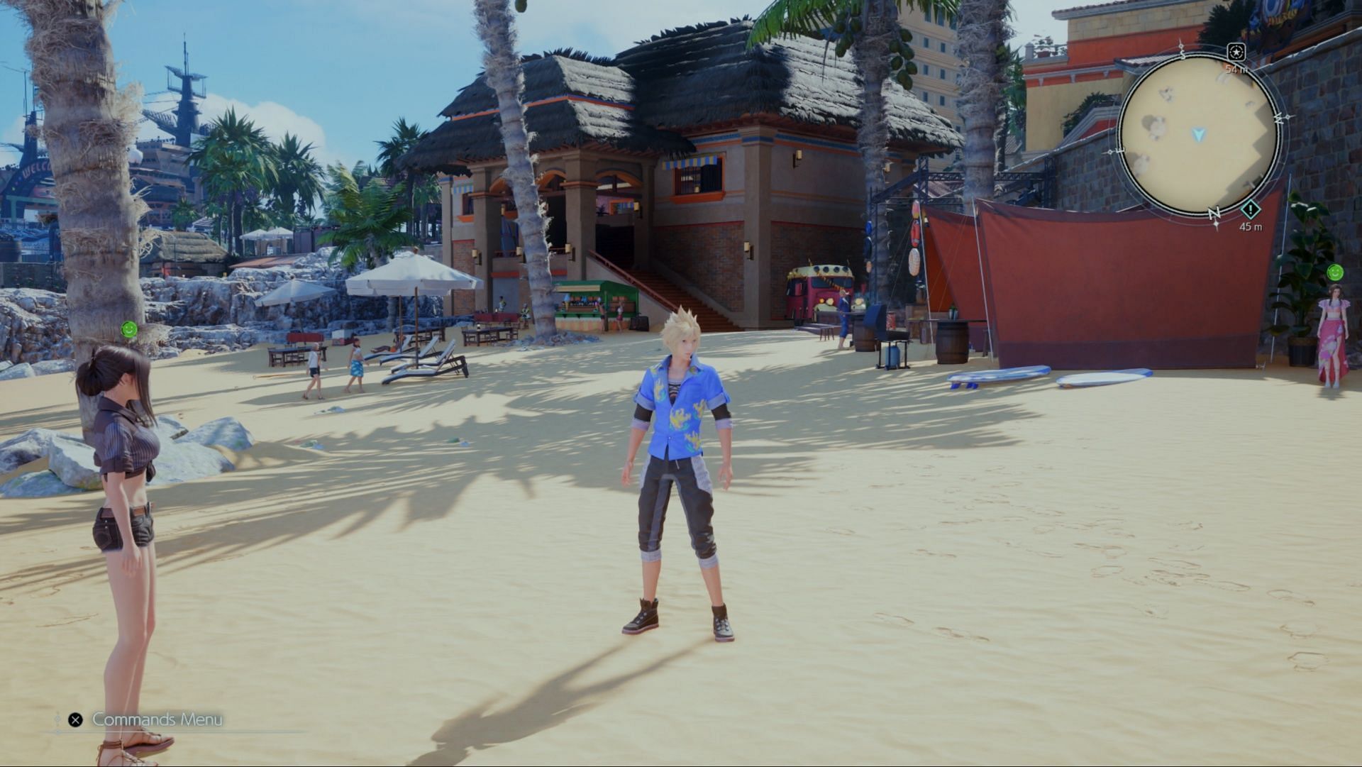 The weather might be cooling off, but you can still head to the sunny shores of Costa Del Sol (Image via Square Enix)