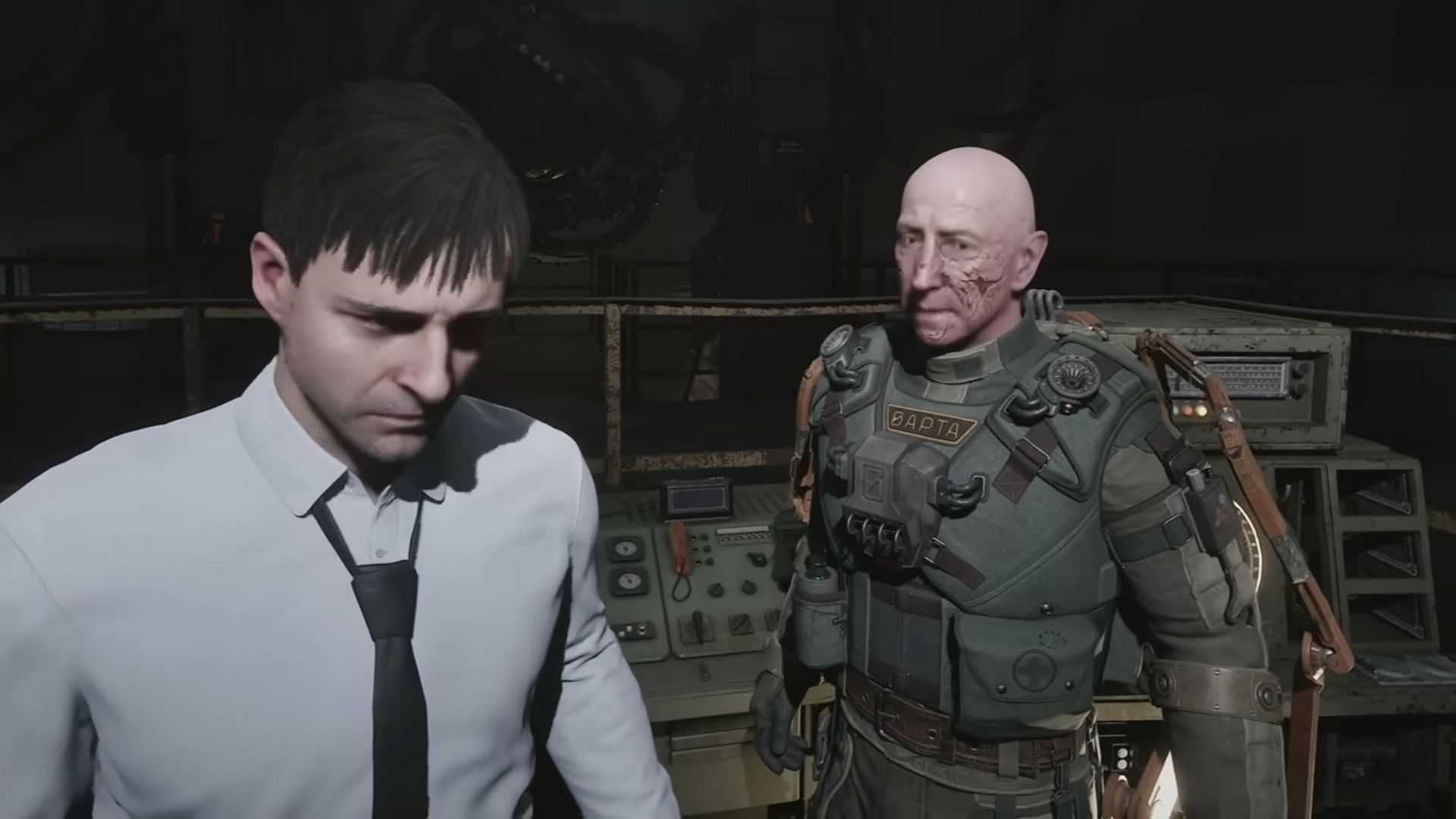 Col. Korshunov wearing the X7 suit in Stalker 2 (Image via GSC Game World)