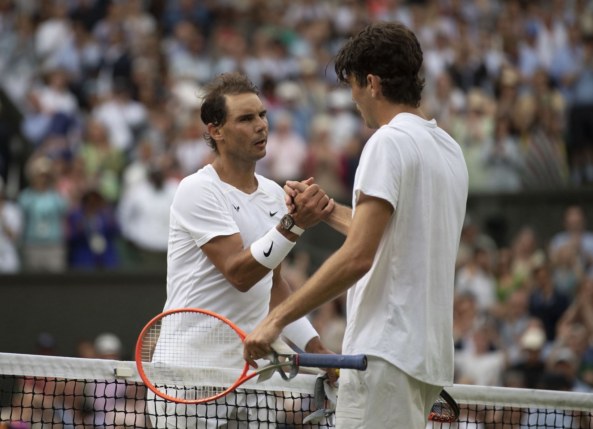 Rafael Nadal (L) and Taylor Fritz (R) (Source: Getty)