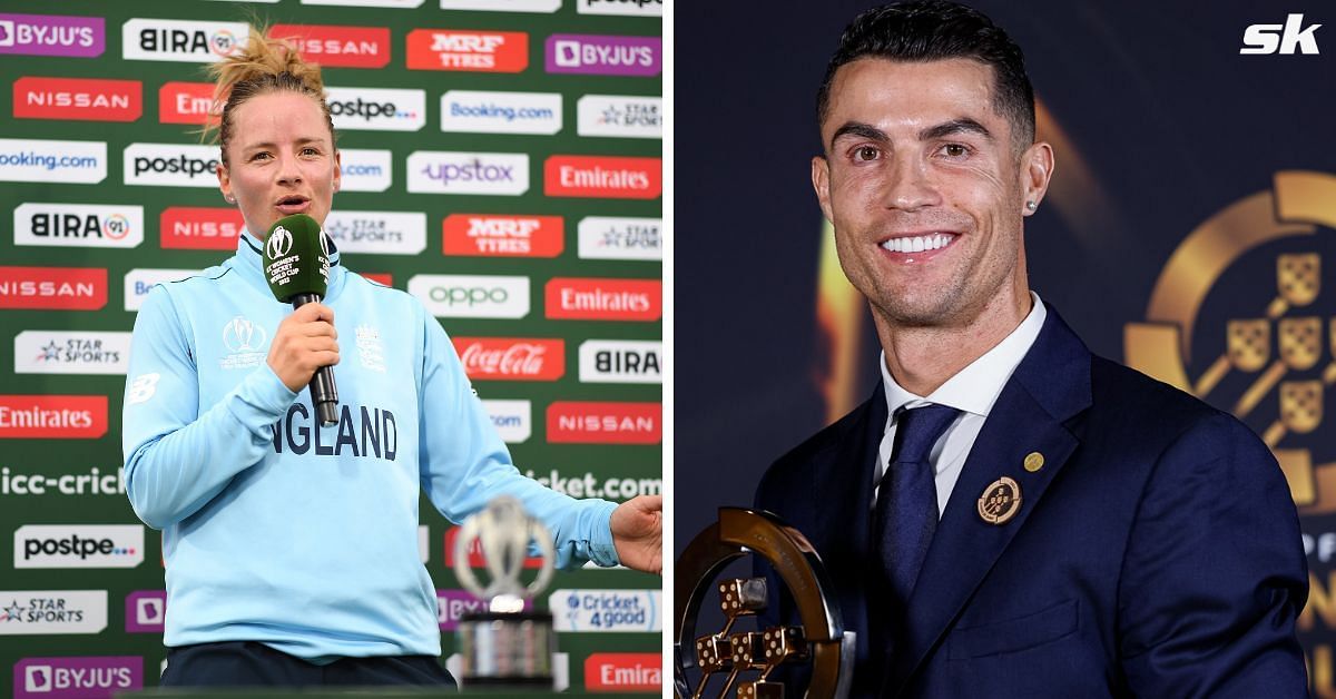England women cricketer Danielle Wyatt and Cristiano Ronaldo