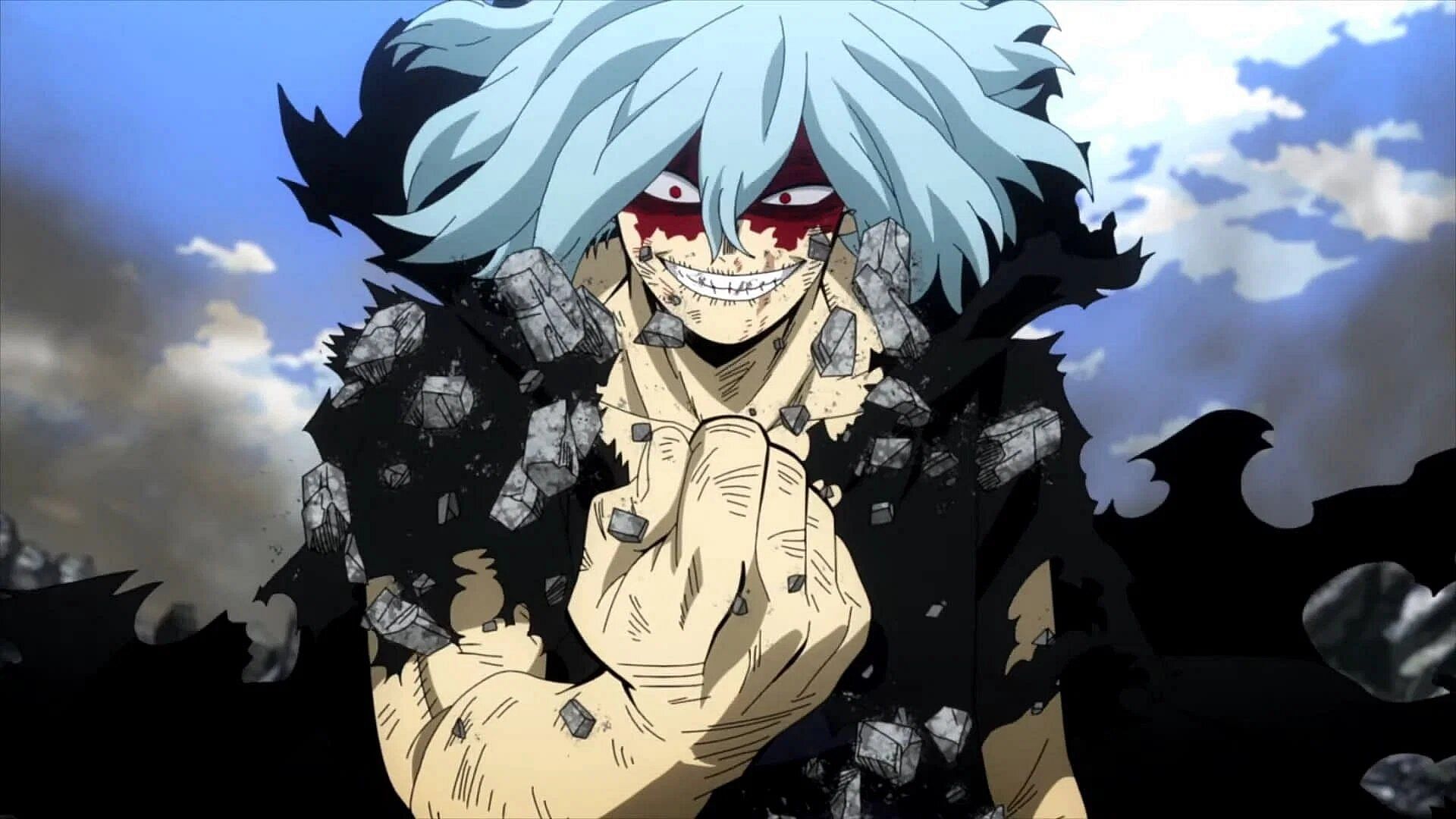 Shigaraki as seen in the anime (Image via Bones)