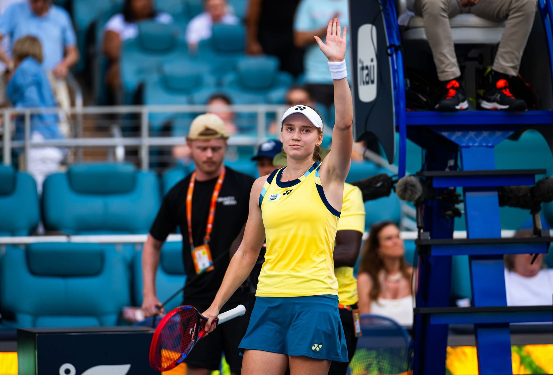 Elena Rybakina at the Miami Open 2024. (Photo: Getty)