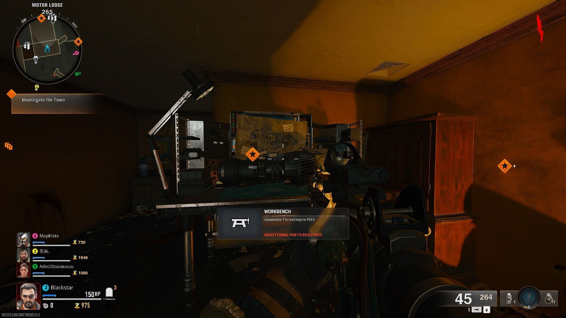 Crafting the Thrustodyne M23 in Black Ops 6 Zombies (Image via Activision)