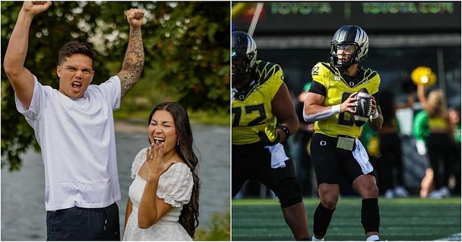 Pics: Dillon Gabriel's fiancee Zo Caswell drops cute photo dump of her fall celebrations with Oregon QB