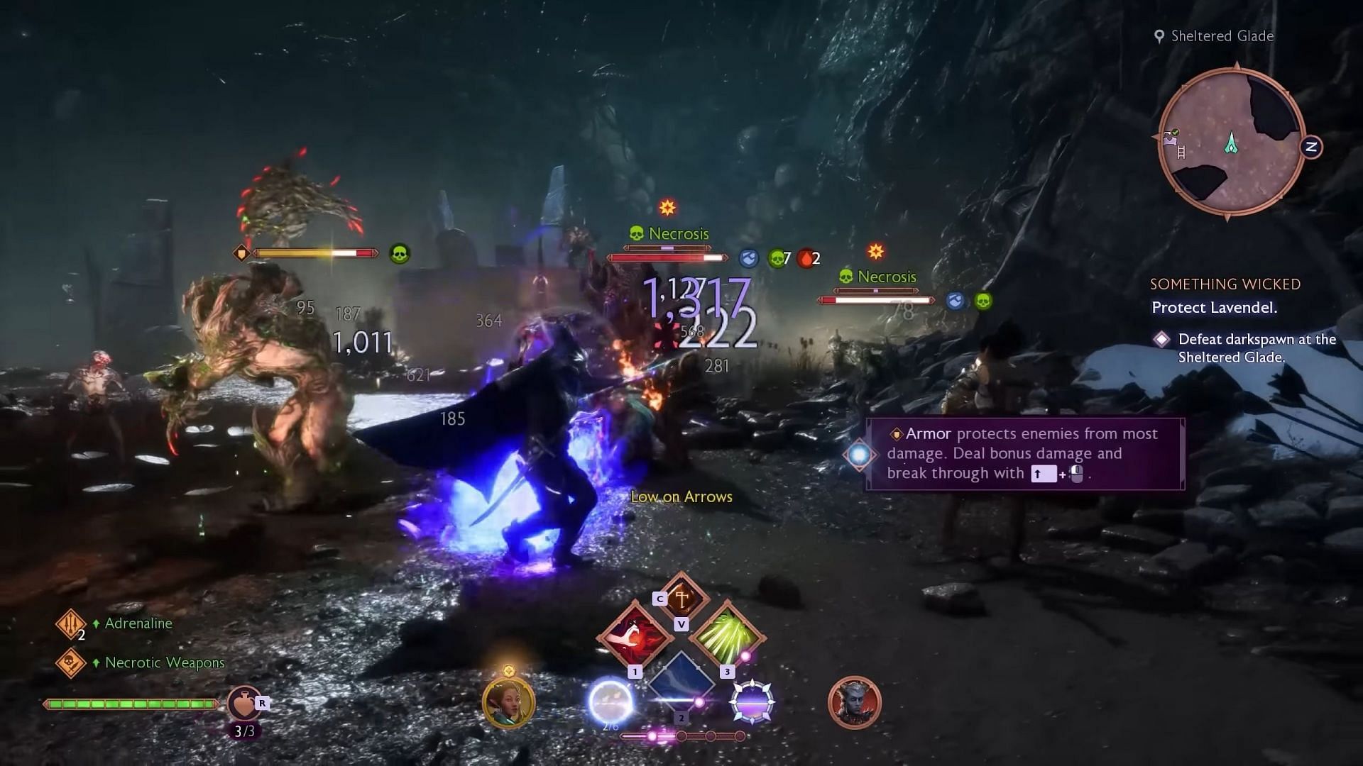 Clear the fields with necrotic damage (Image via Electronic Arts)