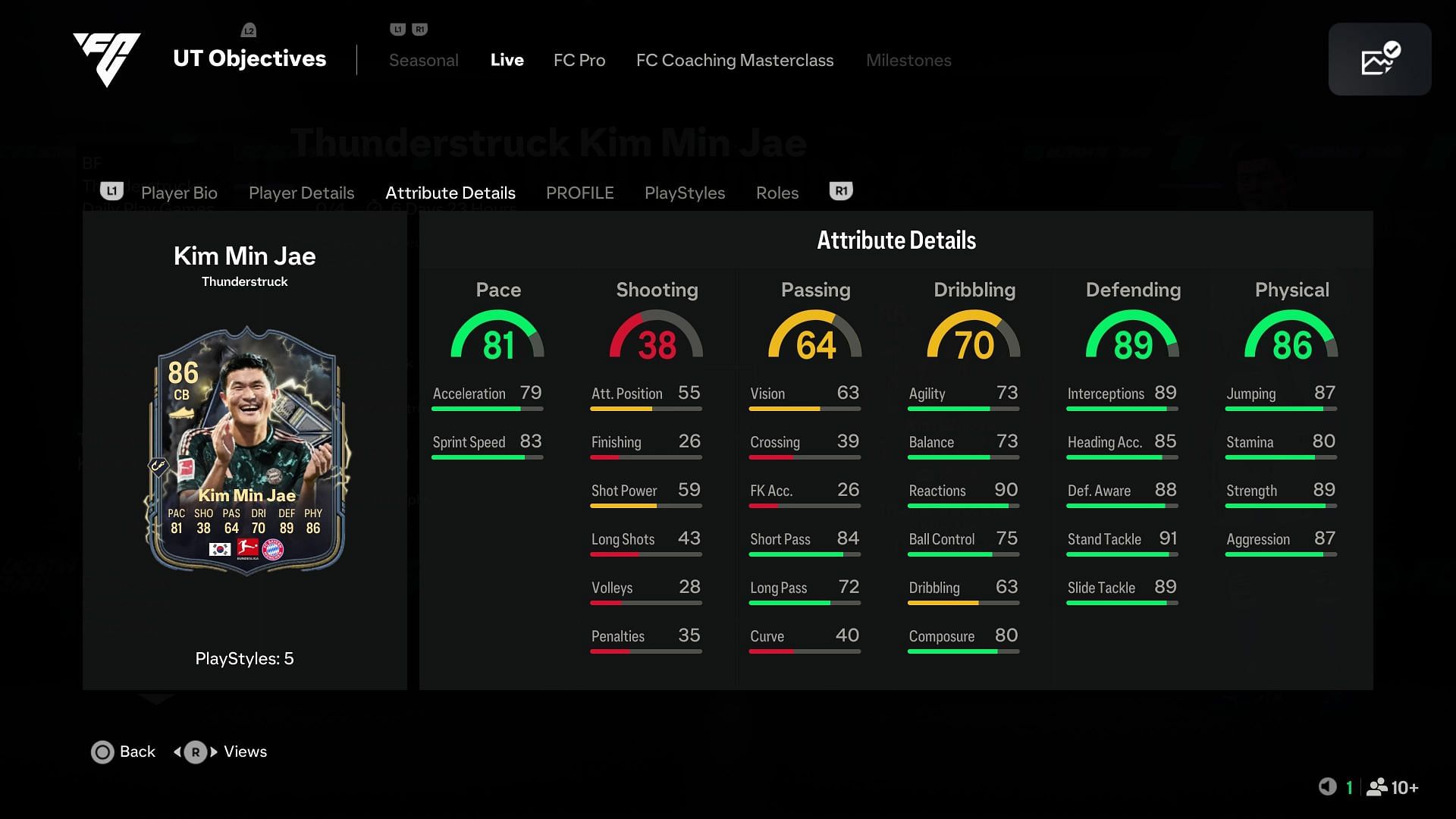 The card has amazing stats (Image via EA Sports)