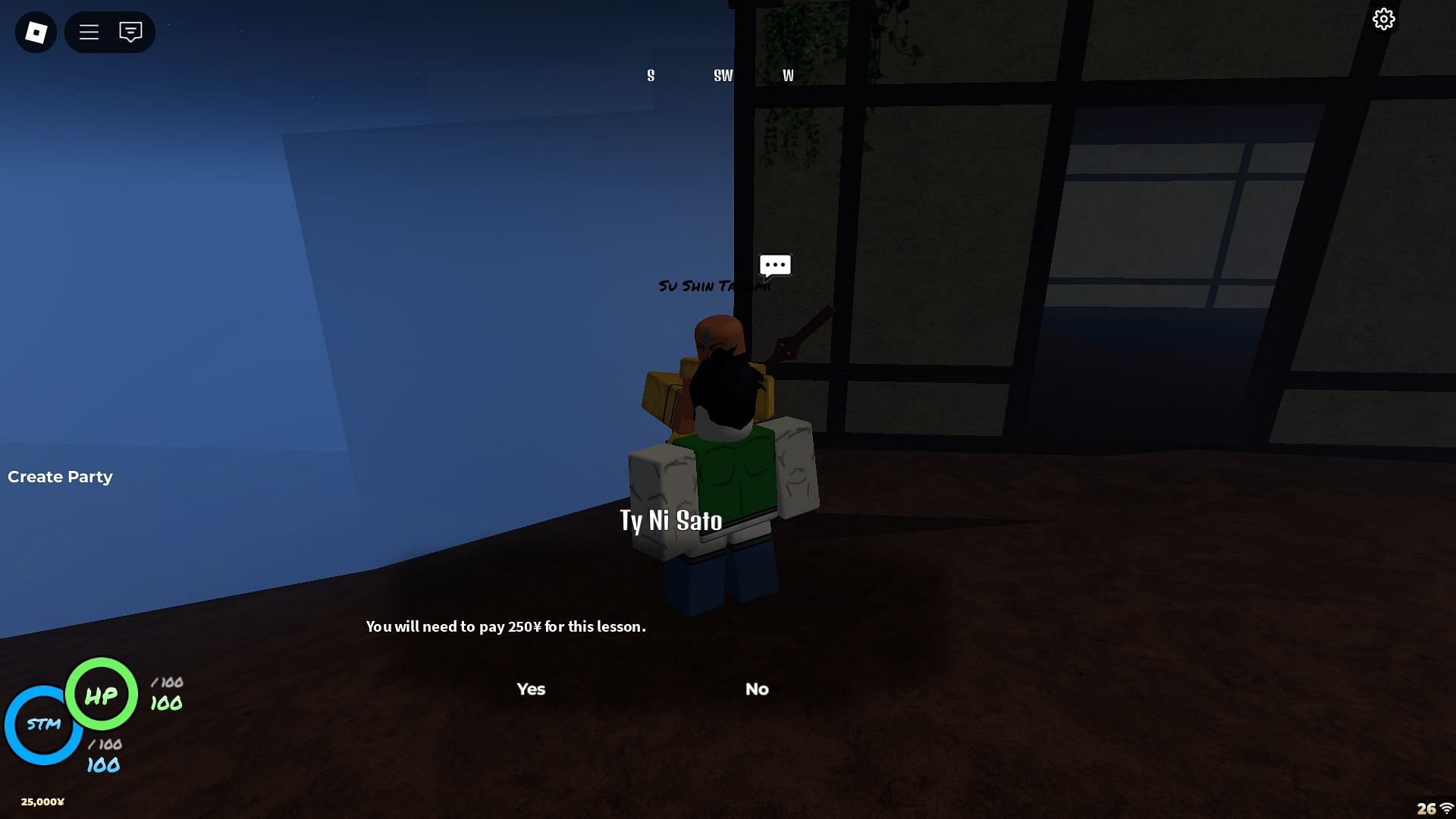 Use codes to afford new techniques (Image via Roblox)