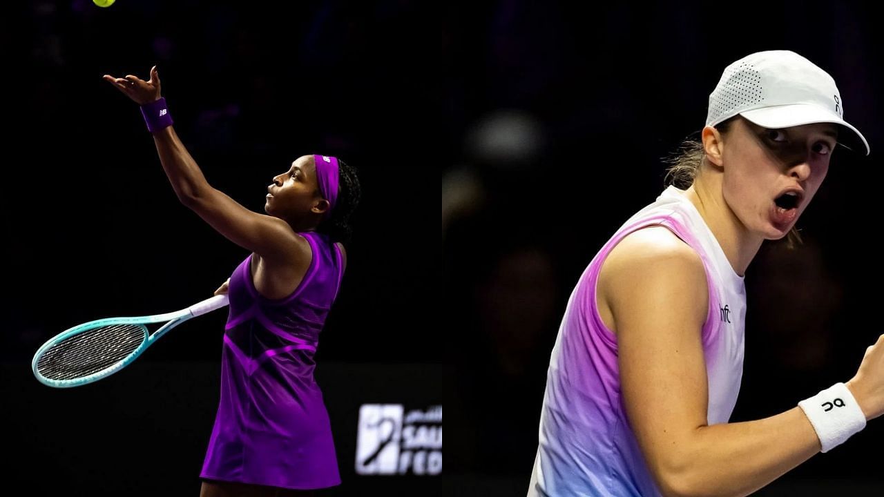 Coco Gauff and Iga Swiatek (Images via: Both Getty)