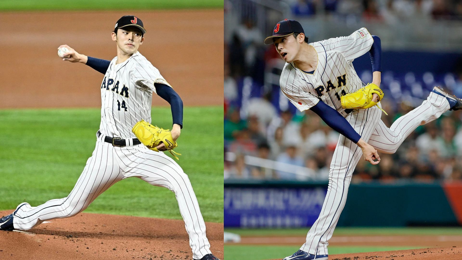 Japanese pitching sensation Roki Sasaki might be making the jump to the MLB this offseason (Photo Source: IMAGN / Getty)