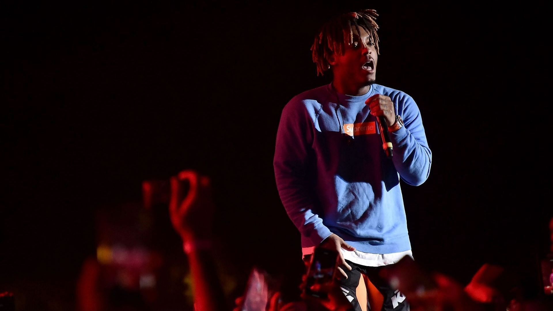 Juice Wrld performs live during Rolling Loud music festival at Citi Field on October 13, 2019 in New York City. (Photo by Steven Ferdman/Getty Images)