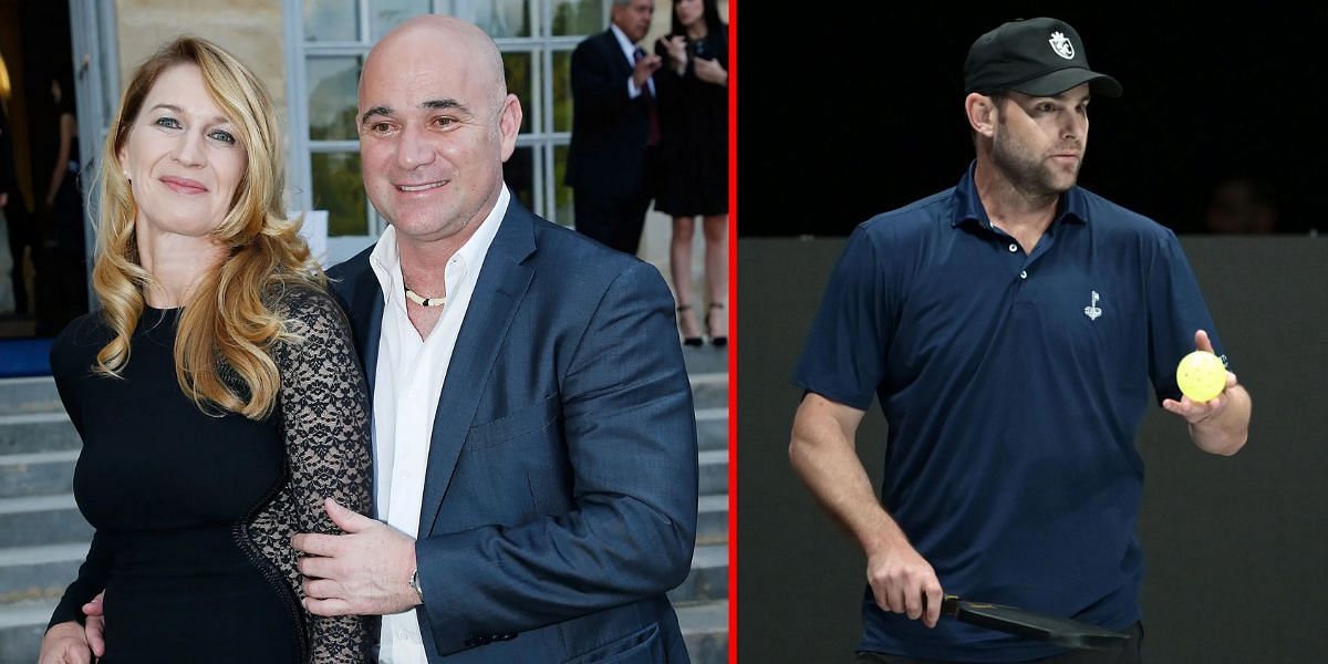  Steffi Graf and Andre Agassi (L), Andy Roddick (R) | Getty