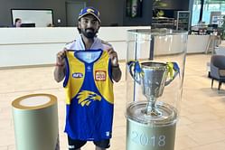 [In Pictures] KL Rahul visits West Coast Eagles Football Club in Perth ahead of BGT 2024-25