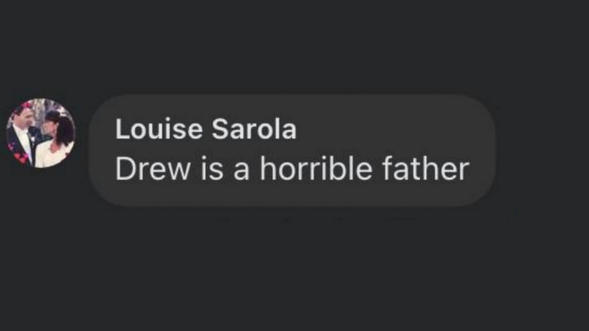 A netizen pitching in with their opinion about Drew (Image via Facebook/@General Hospital Fans Official)