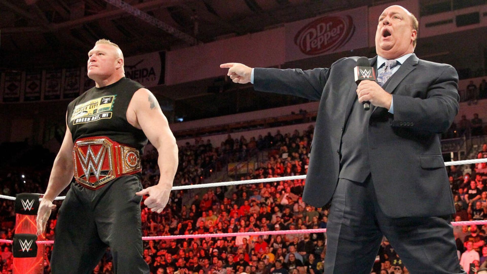 Heyman worked with Lesnar in the past. [Photo: WWE.com]