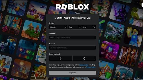 Logging into Roblox (Image via Roblox)