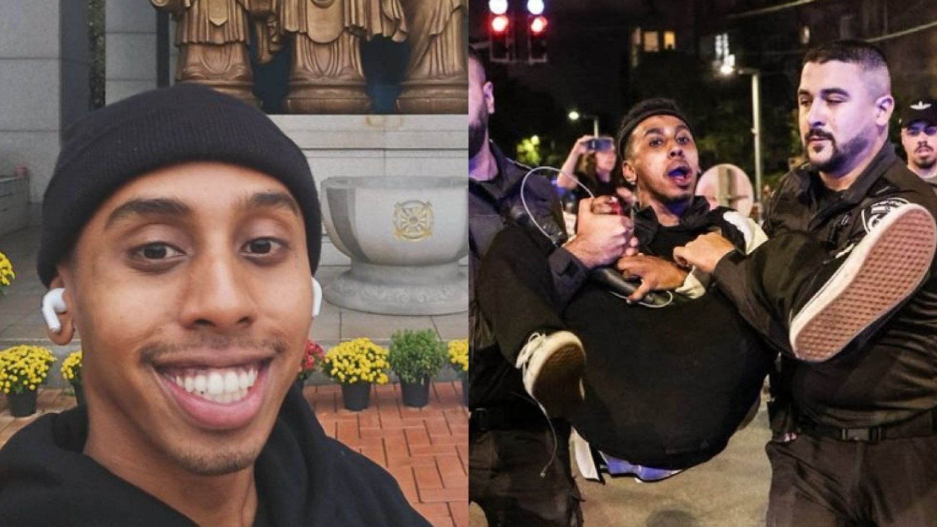 Kick streamer Johnny Somali may be facing serious jail time in South Korea (Images via @johnnysomalia/Instagram)