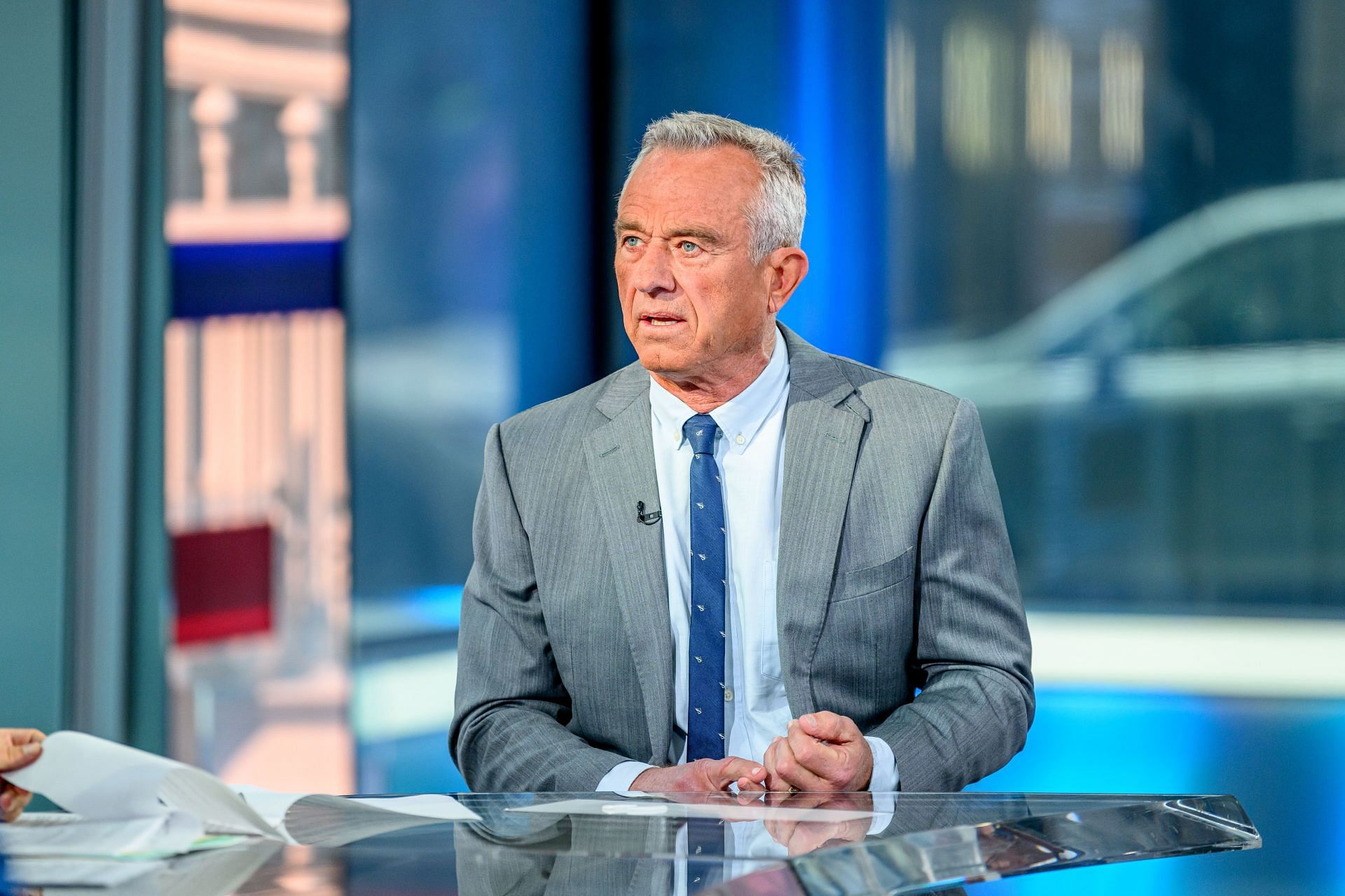 Presidential Candidate Robert F. Kennedy Jr. Visits &quot;Fox &amp; Friends&quot; - Source: Getty