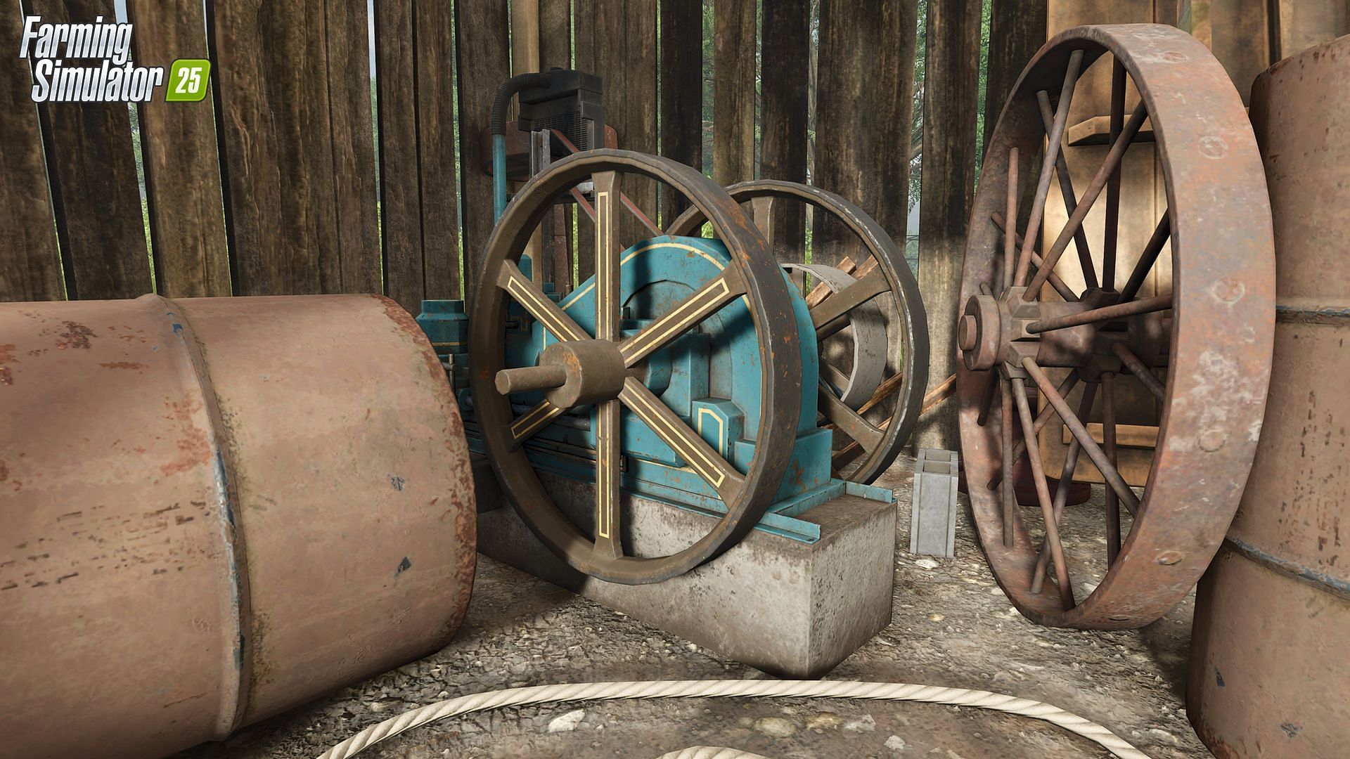 An industrial item on the Riverbend Springs map in FS 25 (Image via Giants Software)