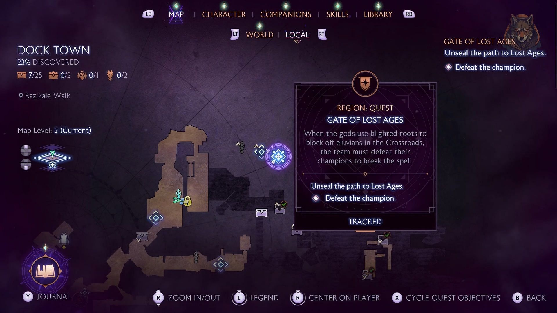 The cyst is found near a Fen&#039;Haren Altar (Image via EA/YouTube@LunarGaming Guides)