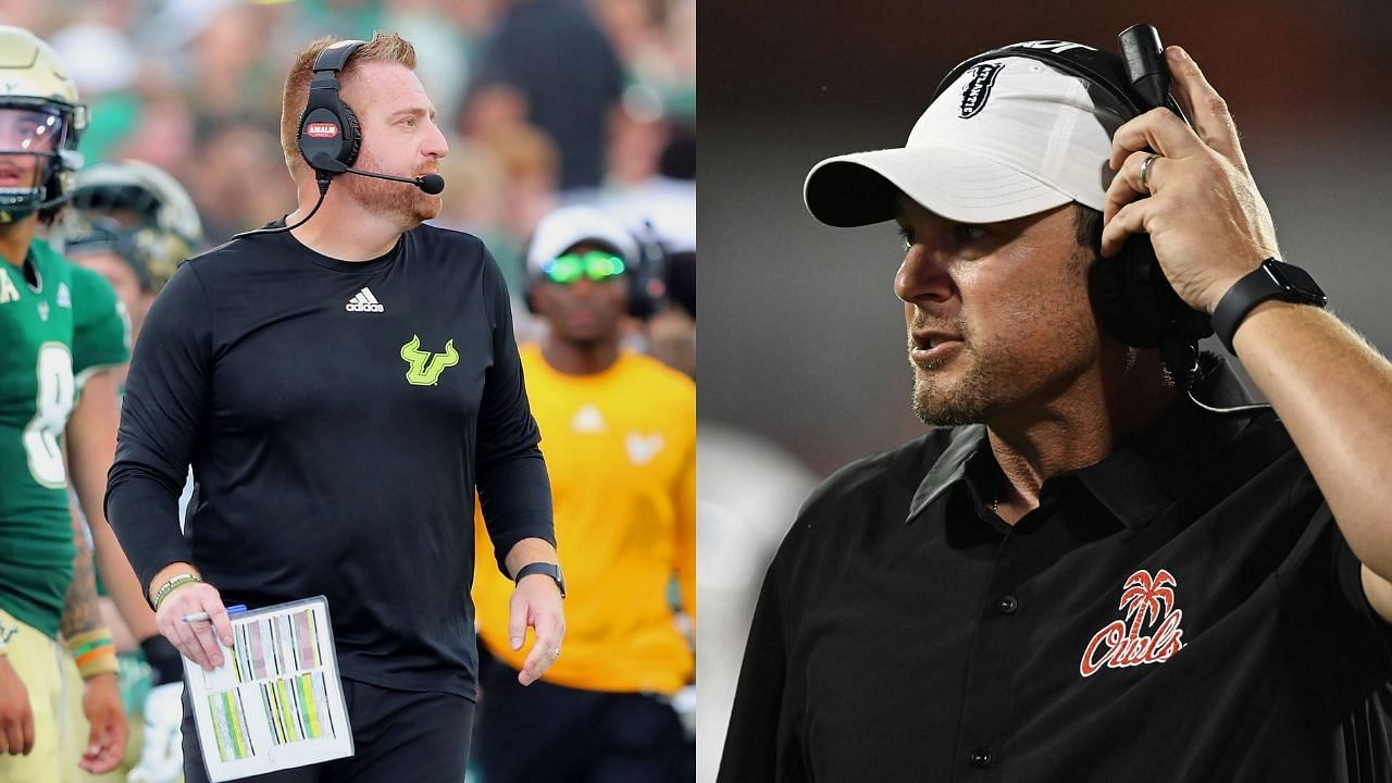 &quot;Wants all the smoke&quot;: CFB fans break down Tom Herman confronting Alex Golesh after USF vs FAU