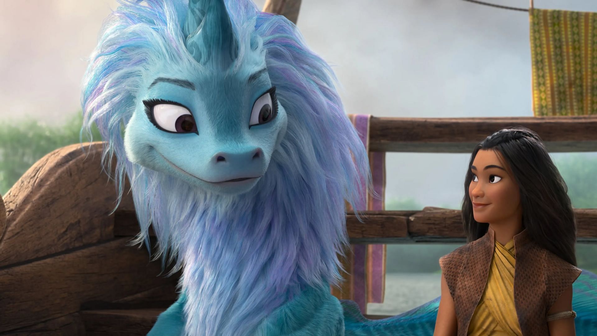 Still from Raya and the Last Dragon (Image via Disney)