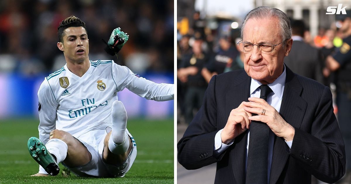 Cristiano Ronaldo (left) and Florentino Perez