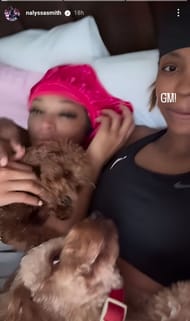 Smith's IG story (@nalyssasmith)