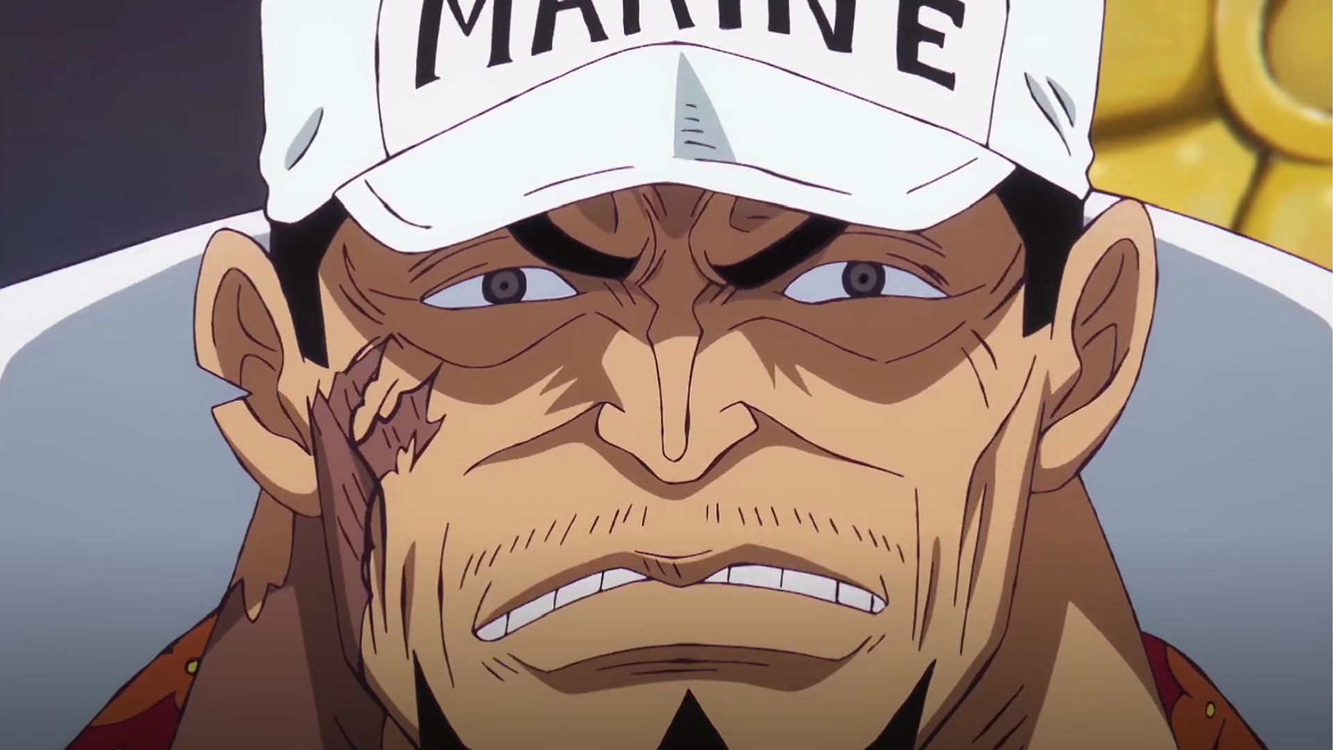 Akainu as seen in One Piece (Image via Toei)