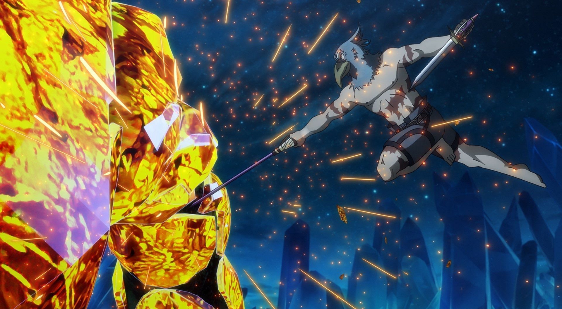 Sunraku fighting in the most recent episode (Image via C2C).