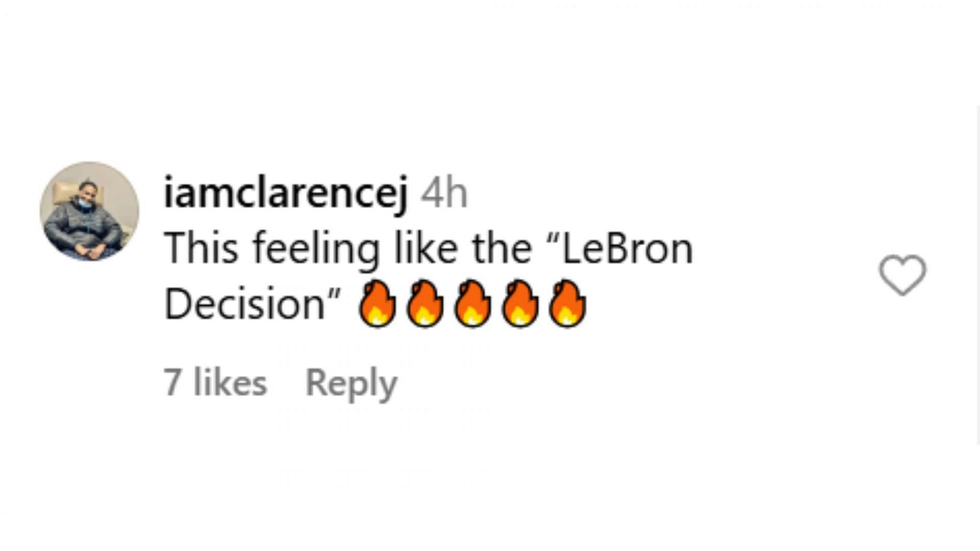 Fan compares Kiyan&#039;s decision to LeBron&#039;s in 2010