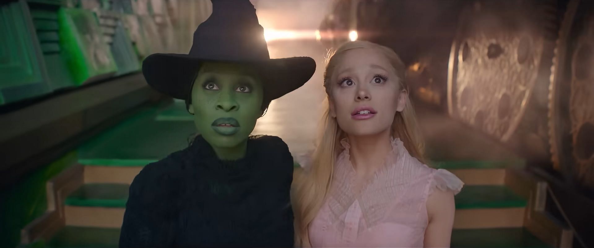 Cynthia Erivo and Ariana Grande in Wicked part 1 ( image via Universal/Youtube)