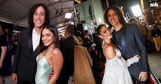 "You make me wanna shout" - Cole Tucker reacts to wife Vanessa Hudgens' playful moment with Angels 3B in chic red dress