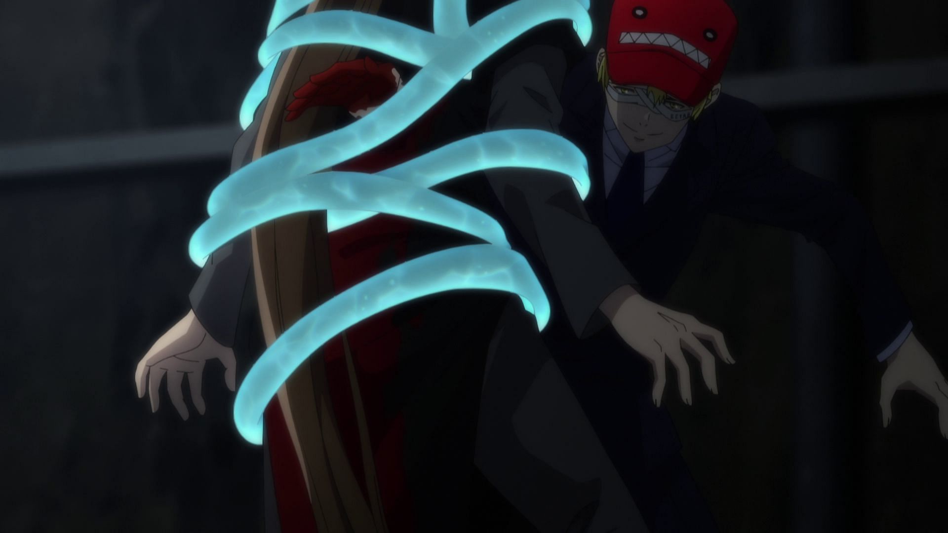 Beta&#039;s main role in Tower of God&#039;s Workshop Battle Arc was restraining Bam and attempting to turn him into the Thorn&#039;s power source (Image via The Answer Studio)