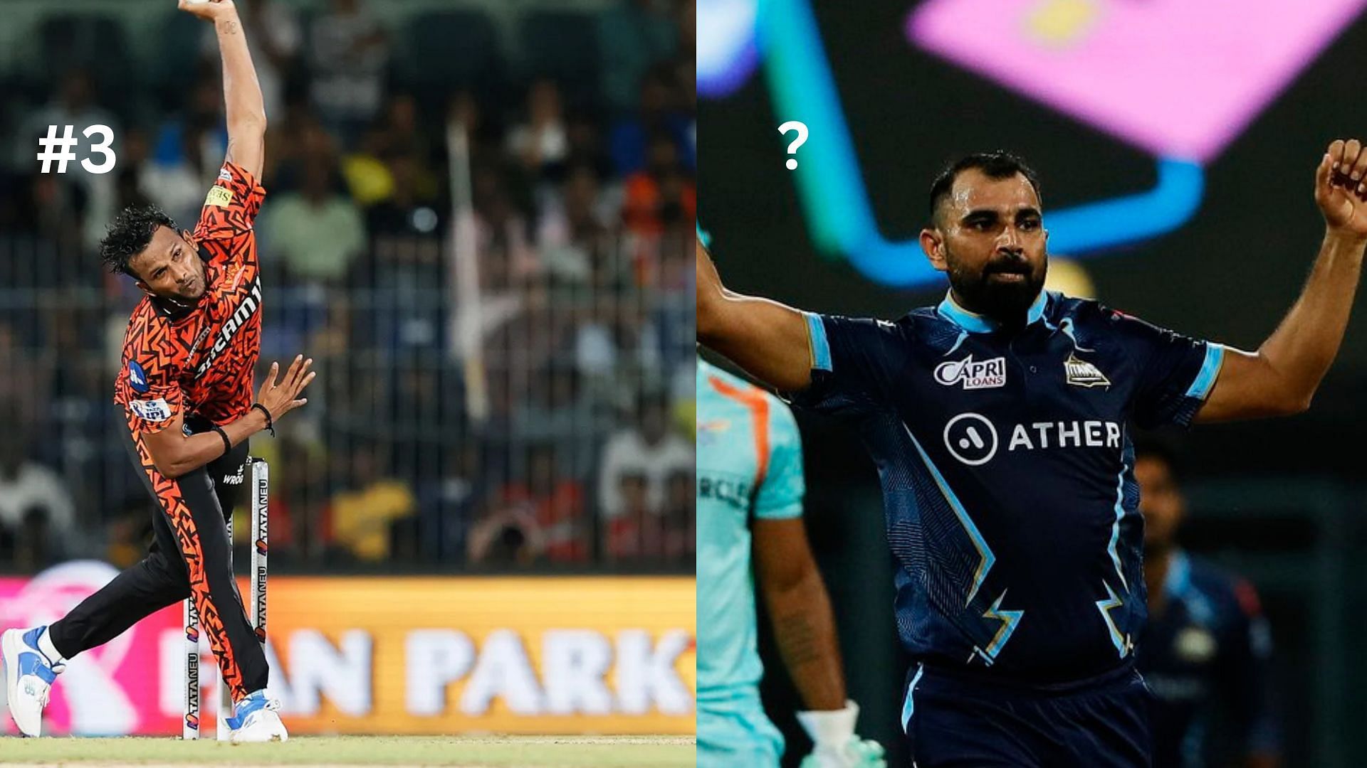 T Natarajan and Mohammed Shami are few of the top pacers entering the IPL 2025 auction (Image by IPL)