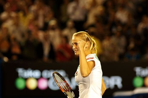 In Picture: Jelena Dokic at the Australian Open (Source: Getty)