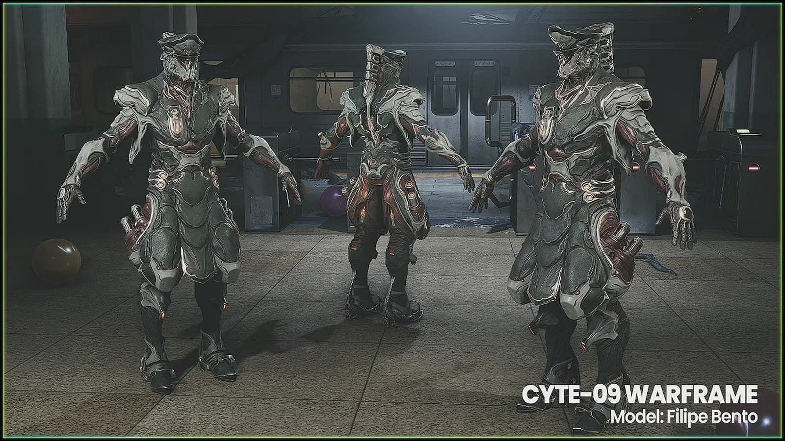 An in-game render of Cyte-09 model (Image via Digital Extremes)