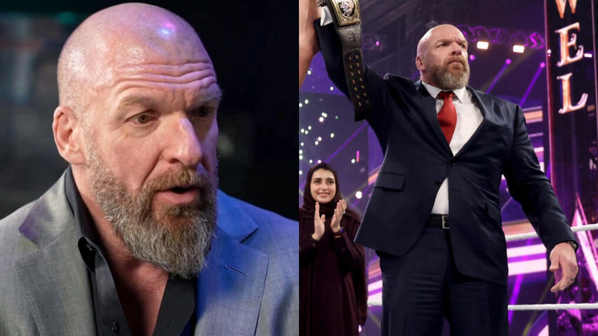 The Game appeared during Crown Jewel. [Photos: WWE.com]