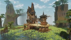 Minecraft player creates fascinating house build in swamps