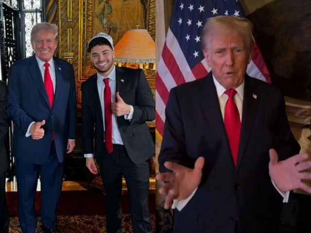 Streamers who have endorsed Donald Trump (Image via Instagram/Adin Ross and Donald Trump)