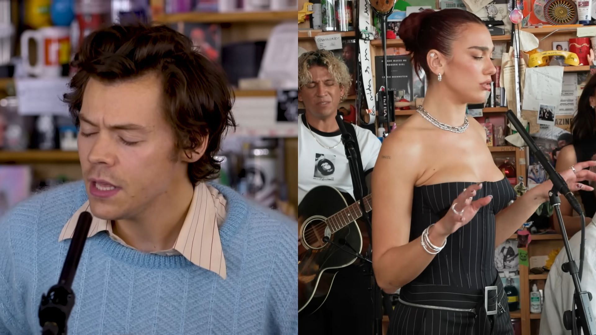 Harry Styles and Dua Lipa are amongst the most influential British singers (Image via YouTube/ NPR MUSIC)