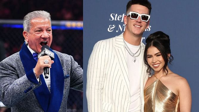 "Who I want to be like when I'm older" - Bobby Miller's girlfriend Natalie Loureda inspired by Bruce Buffer's actions at UFC 308