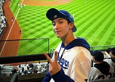 PICTURE: K-pop star DK from SEVENTEEN spotted at Yankee Stadium, cheering on Dodgers as they secure 2024 World Series title