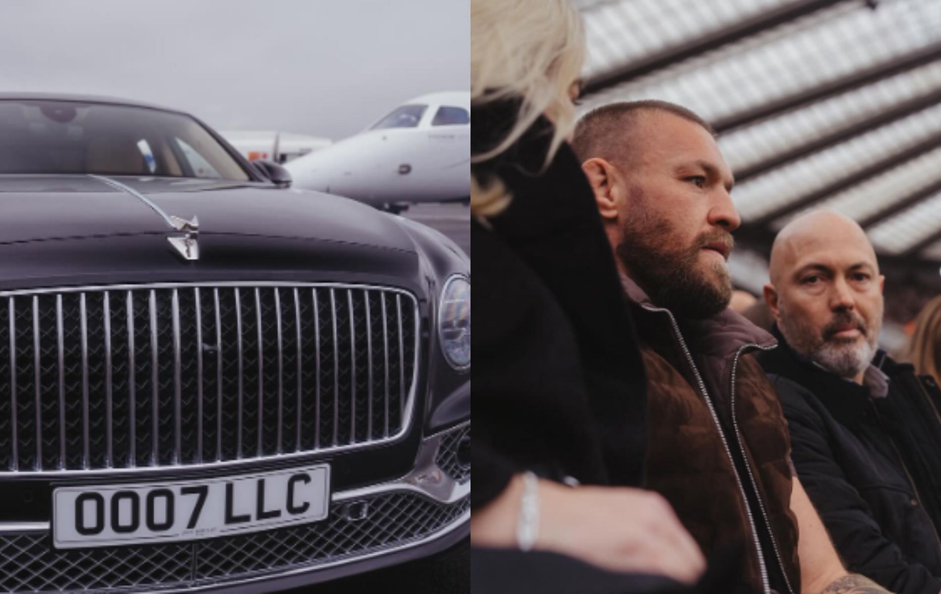 Conor McGregor shared pictures from his recent trip to St. James Park. [Screenshots courtesy: @thenotoriousmma on Instagram]