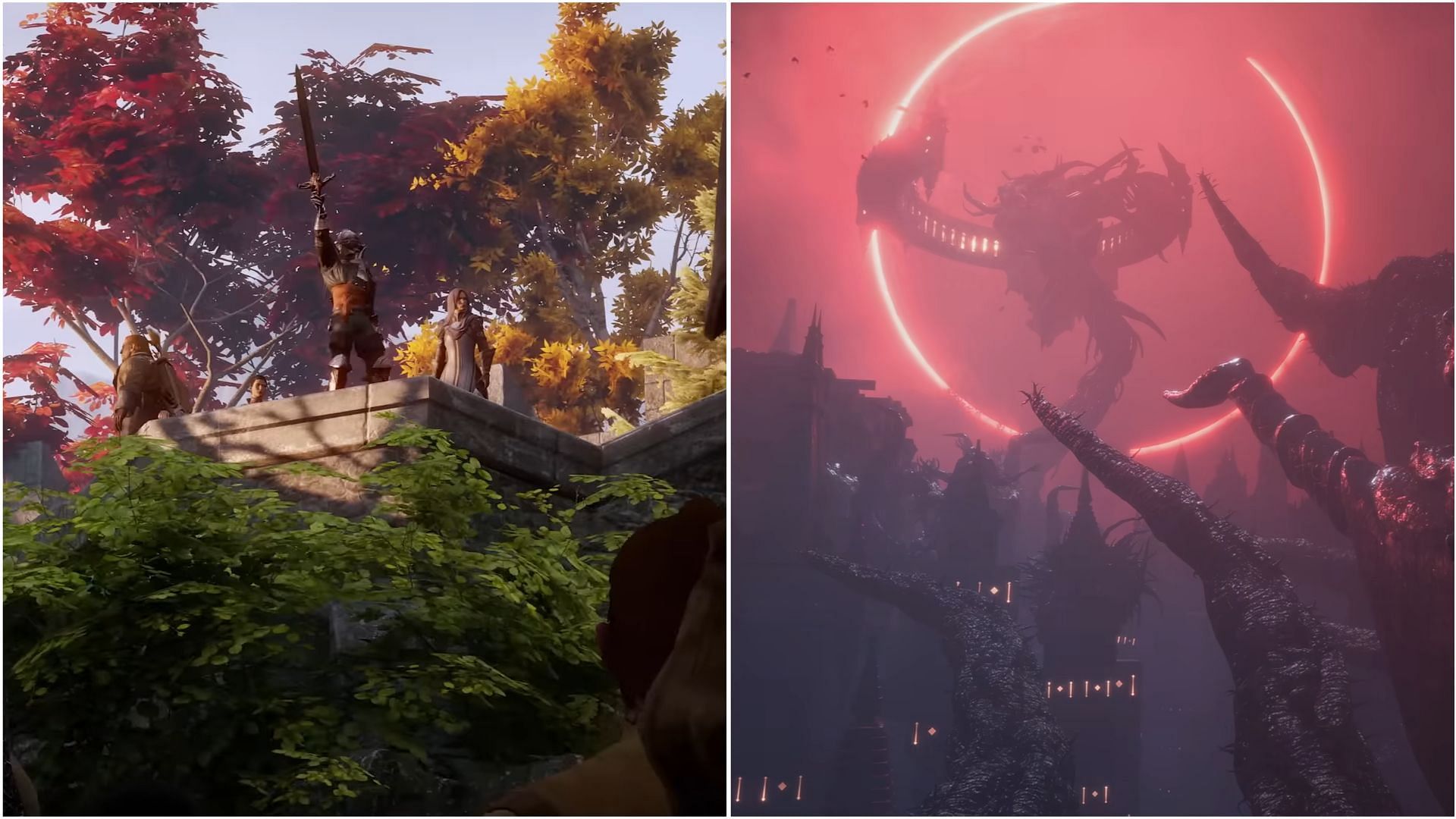 Bioware games are known for having multiple ending routes (Images via Youtube/@dragonage