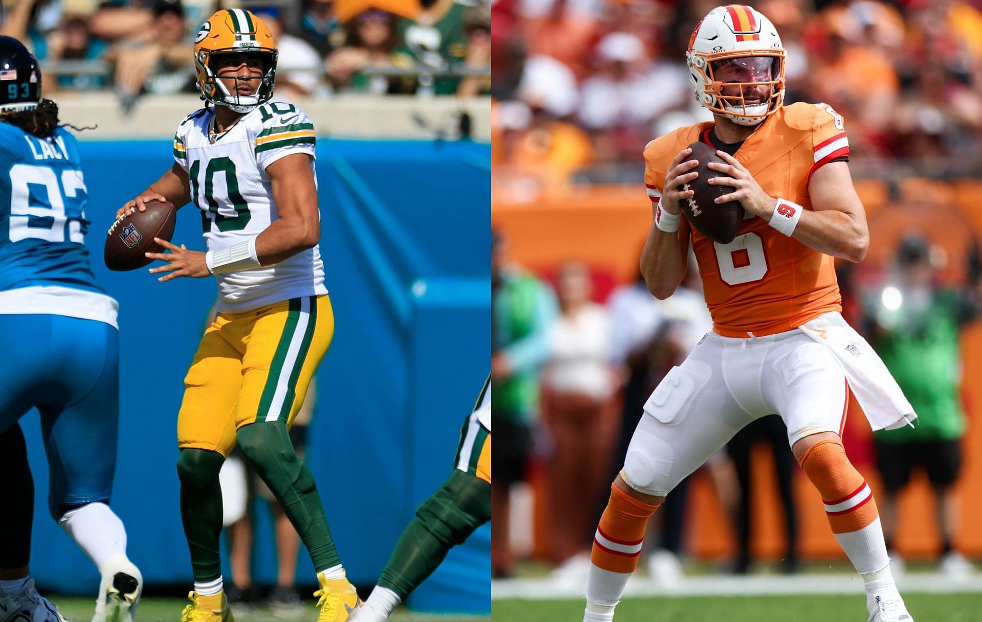 Jordan Love or Baker Mayfield: Who should I start for Week 9 Fantasy Football (Image credit: Imagn)