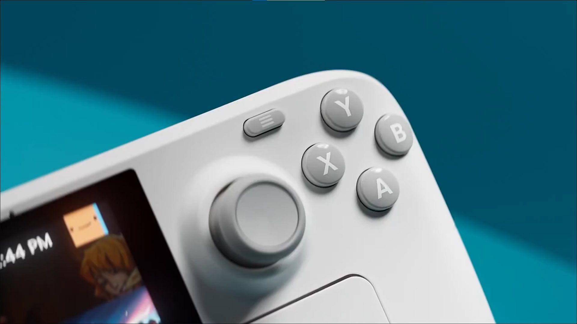 The grey buttons and thumbsticks of Steam Deck OLED: Limited Edition (Image via Valve)