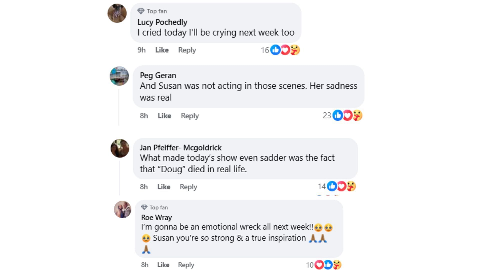 Fan reactions (Image via Facebook/@DaysofOurLives)