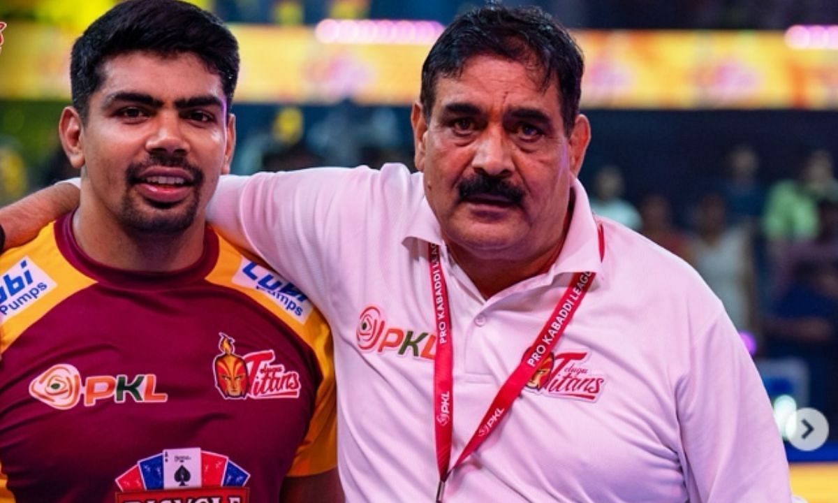 पवन सेहरावत और कृष्ण कुमार हूडा (Photo Credit - instagram/telugu_titans)