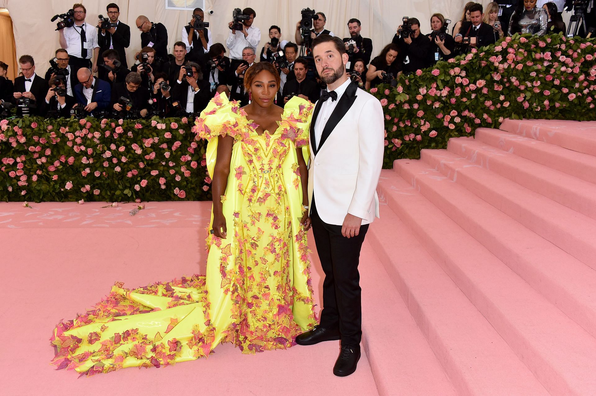 Serena Williams and husband Alexis Ohanian at the 2019 Met Gala (Image source: Getty)