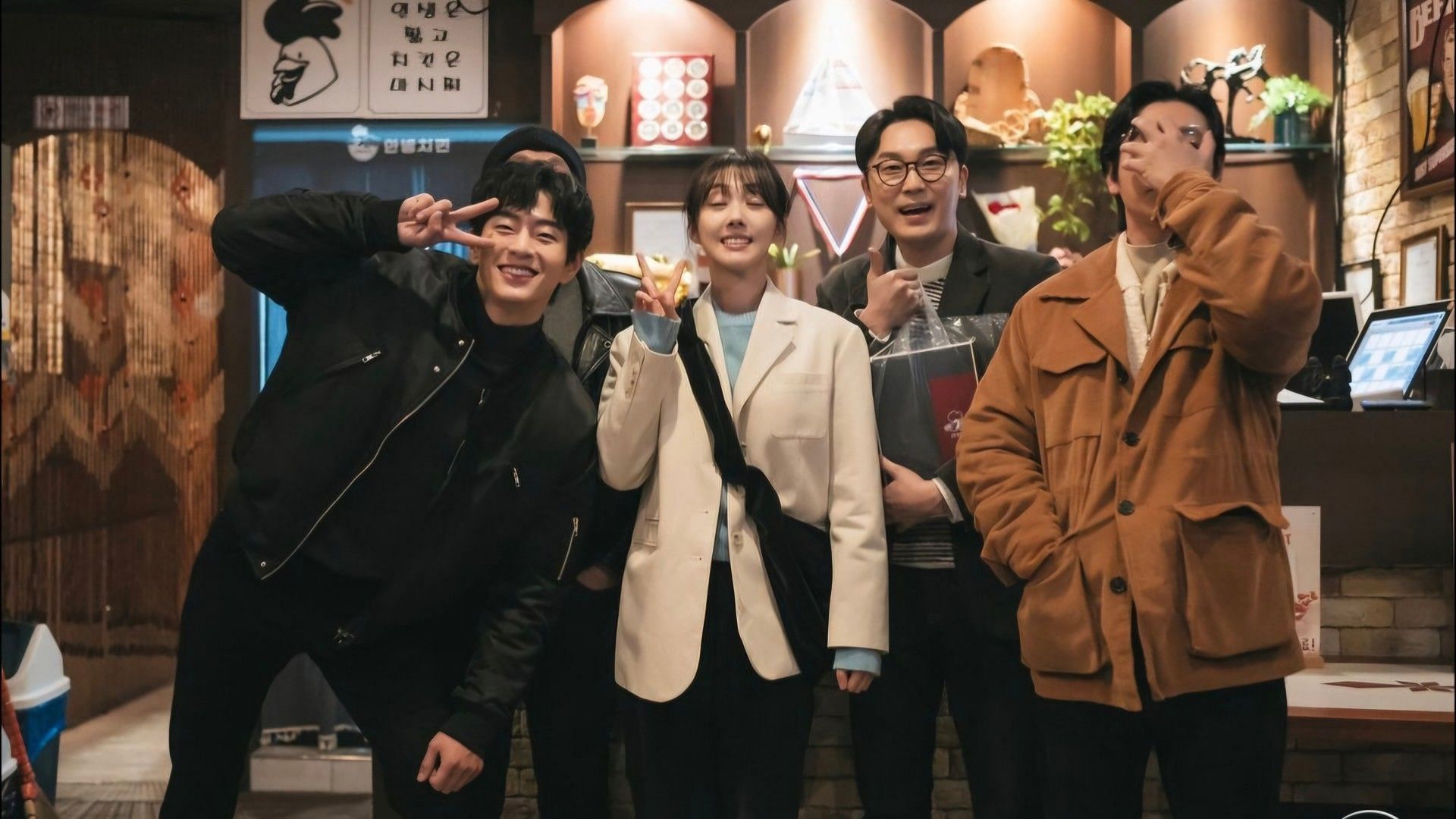 Kim Dong-wook, Park Ji-hwan, Seo Hyun-woo, Park Se-wan, and Lee Seung-woo in Disney+ Seoul Busters (Image via Instagram/@disneypluskr)